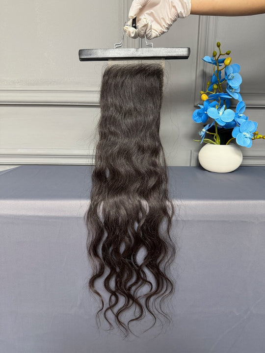 Indian Raw Hair HD Lace Closure Wavy