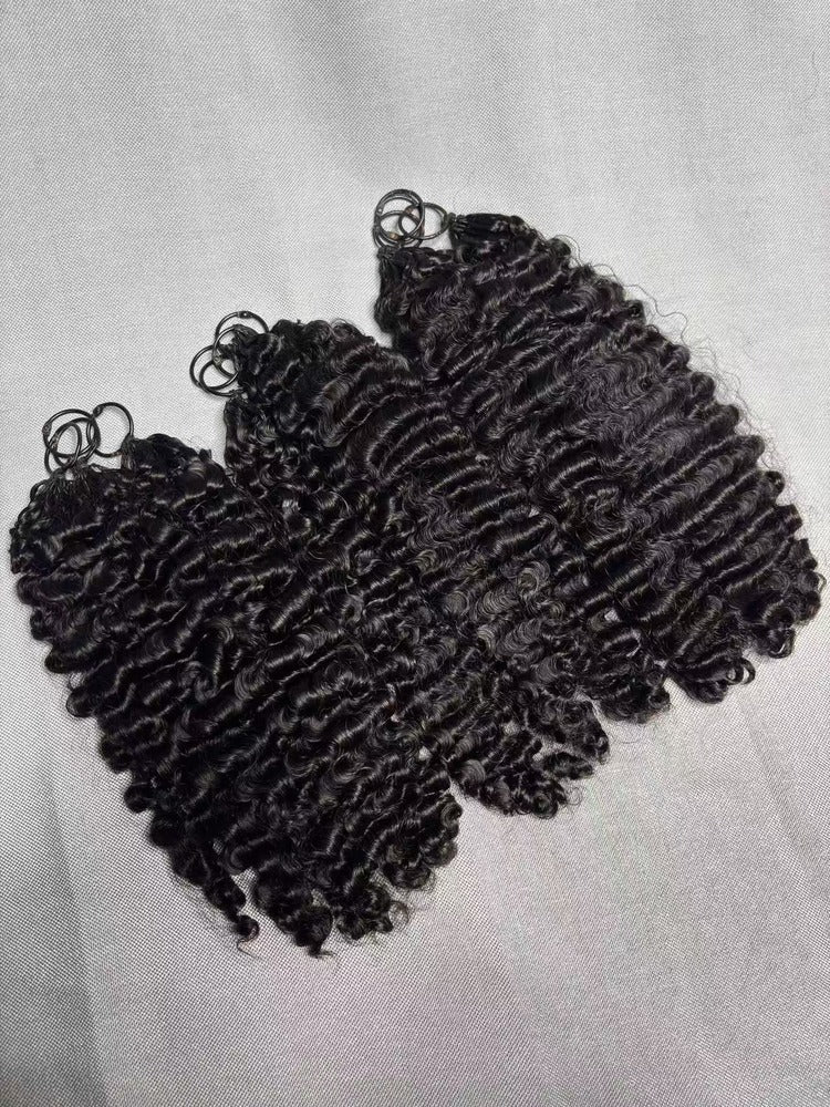 Pixie Curly Crochet Hair Extension Super Double Drawn