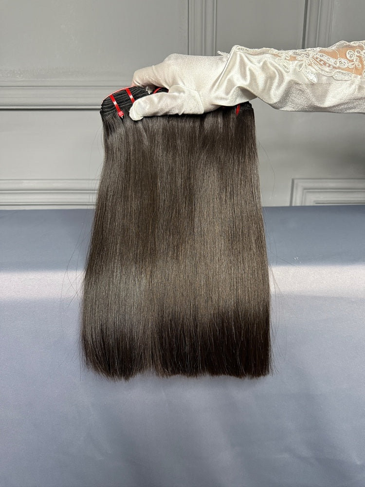 Vietnamese Raw Hair Bundles Super Double Drawn Bone Straight