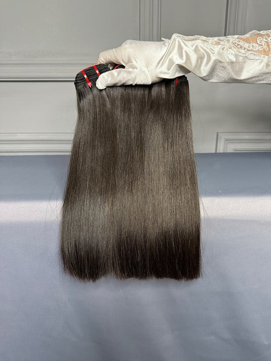 Vietnamese Raw Hair Bundles Super Double Drawn Bone Straight