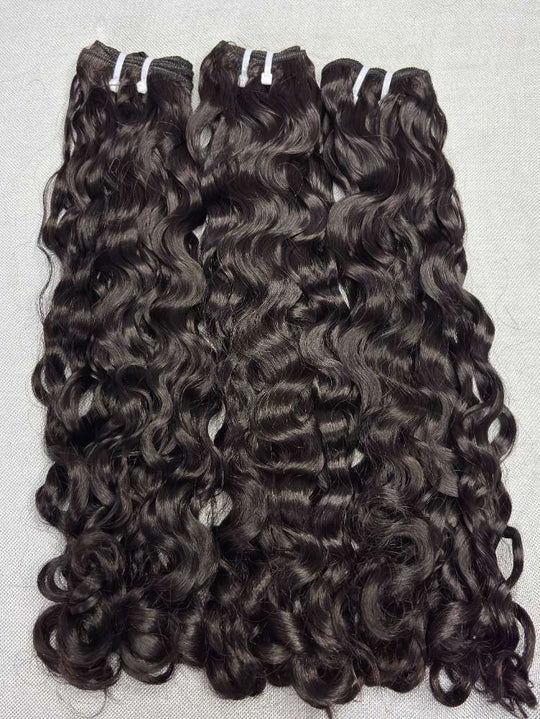 Raw Indian Hair Caribbean Curly Bundles Super Double Drawn