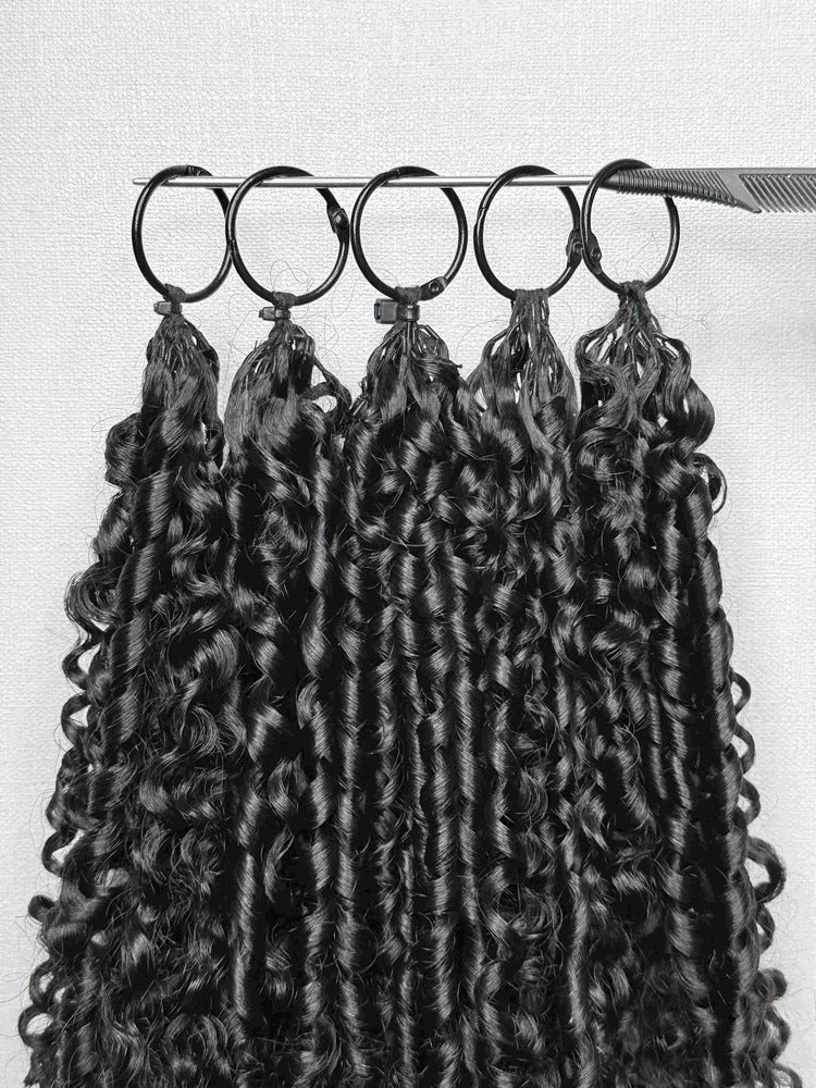 Pixie Curly Crochet Hair Extension Super Double Drawn