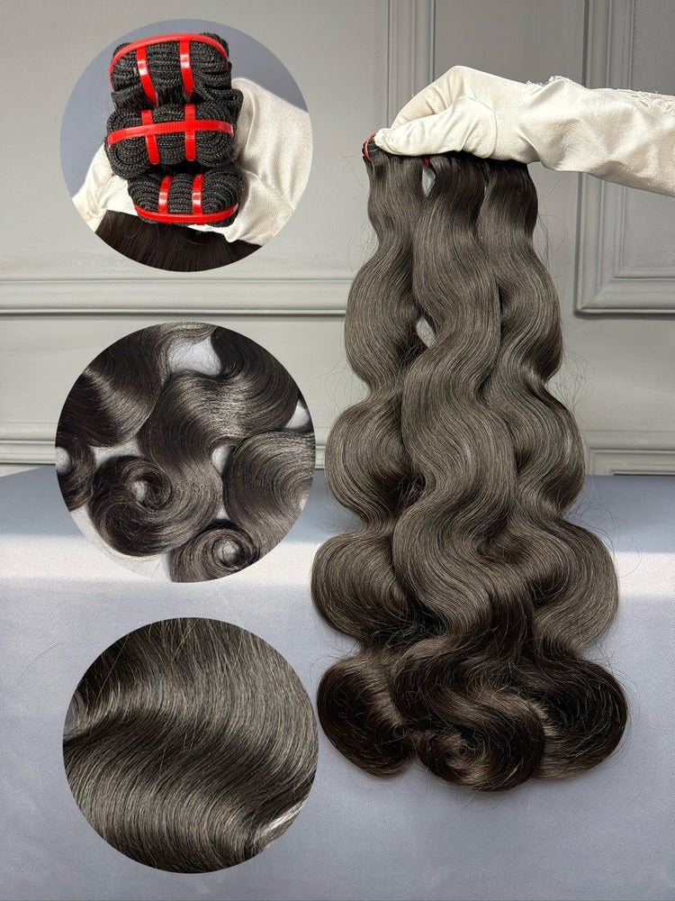 Flowywig Raw Vietnamese Body Wave – Luxurious S-curves with full thickness from root to tip