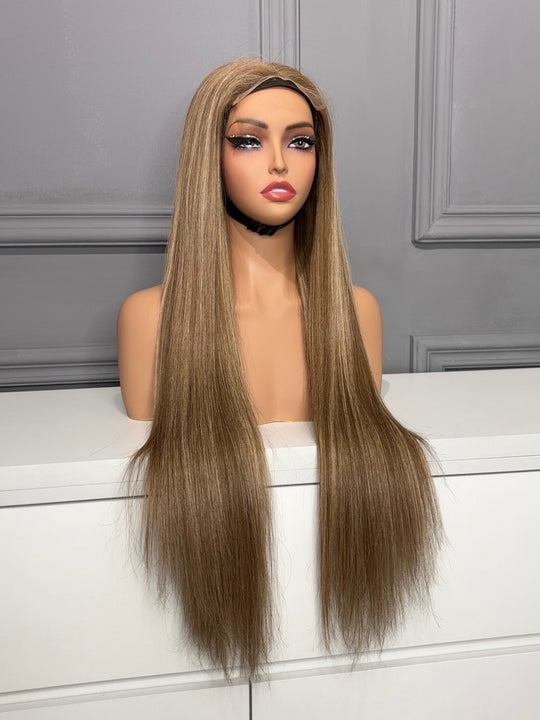 Vietnamese Raw Hair Straight HD Lace Closure Wig 250% Color B3/9.1