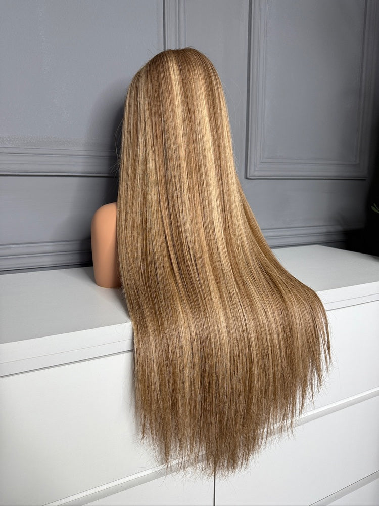 Vietnamese Raw Hair Straight HD Lace Closure Wig 250% Color B3/9.1