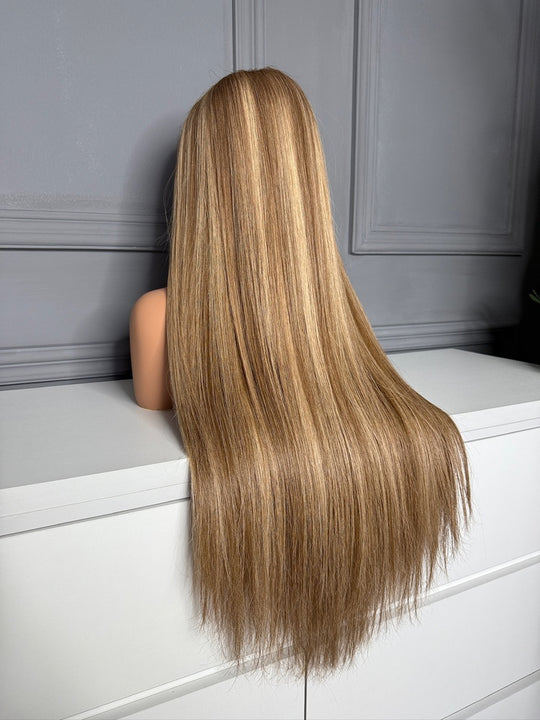 Vietnamese Raw Hair Straight HD Lace Closure Wig 250% Color B3/9.1